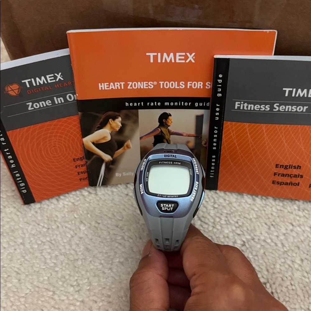 Timex Gray Digital Heart Zone Smartwatch  with heart rate monitor NWOT